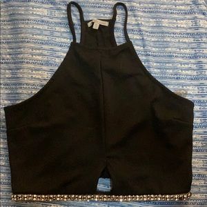 Charlotte Russe Black Party Top